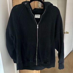 Abercrombie & Fitch Black Zip-Up Hoodie